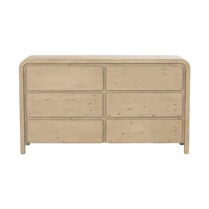 Fremont 6 Drawer Dresser - Scrubbed Teak