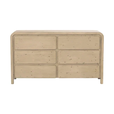 Fremont 6 Drawer Dresser - Scrubbed Teak