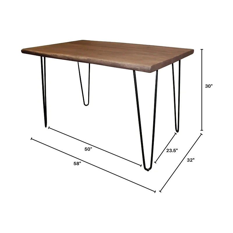 Torvis Dining Table– Matte Brown