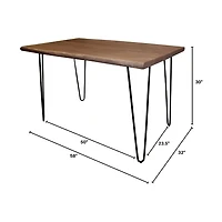 Torvis Dining Table– Matte Brown