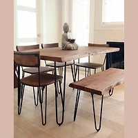 Torvis Dining Table– Matte Brown