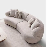 Leona 2-Piece Modular Curved Sofa