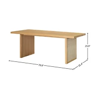 Lenver Dining Table - Natural
