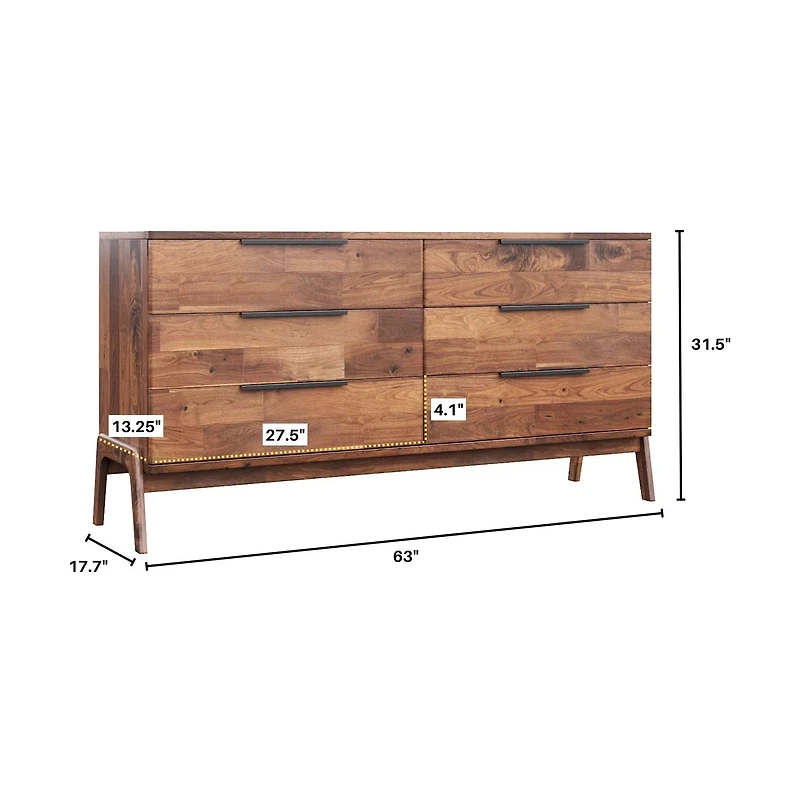 Helsa 6 Drawer Dresser