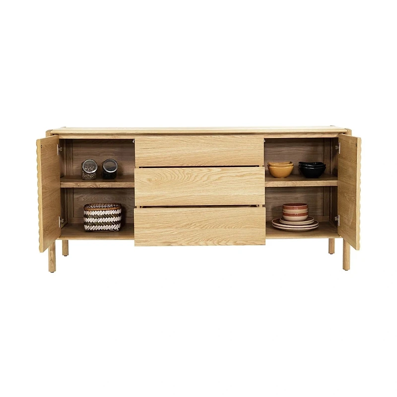 Kevara Sideboard - Light Oak