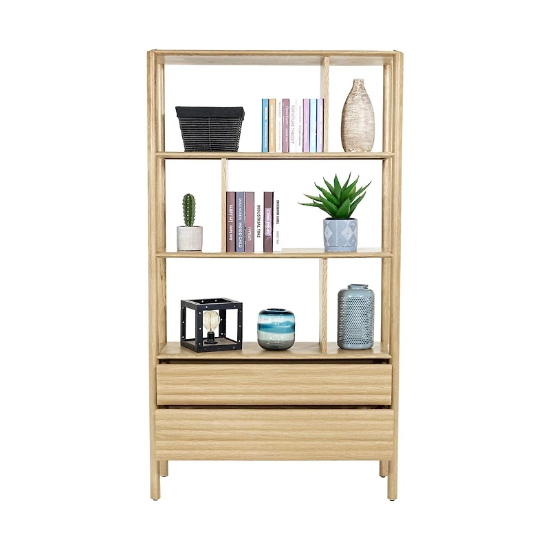 Kevara Bookcase - Light Oak