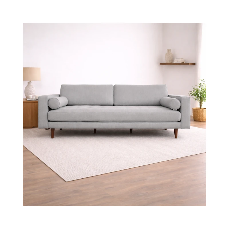 Robbie Fabric Loveseat - Oatmeal