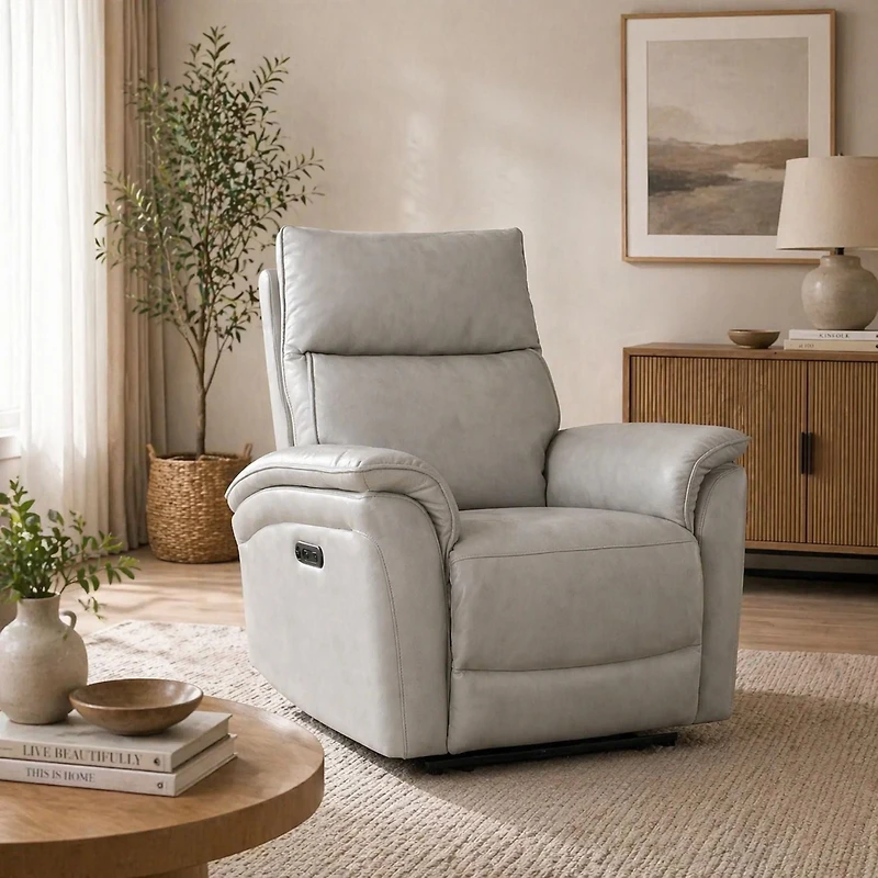 Roland Power Recliner Chair - Iron Grey