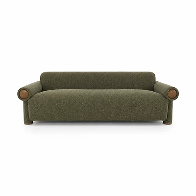 Ronan Upholstered Sofa – Deep Olive Green