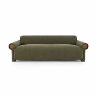 Ronan Upholstered Sofa – Deep Olive Green