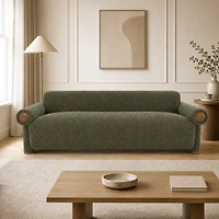 Ronan Upholstered Sofa – Deep Olive Green