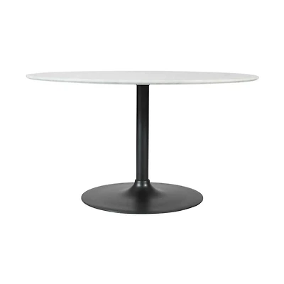 Rowan 42" Round Marble Pedestal Dining Table