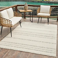 Aurora Cream Modern Abstract Rug