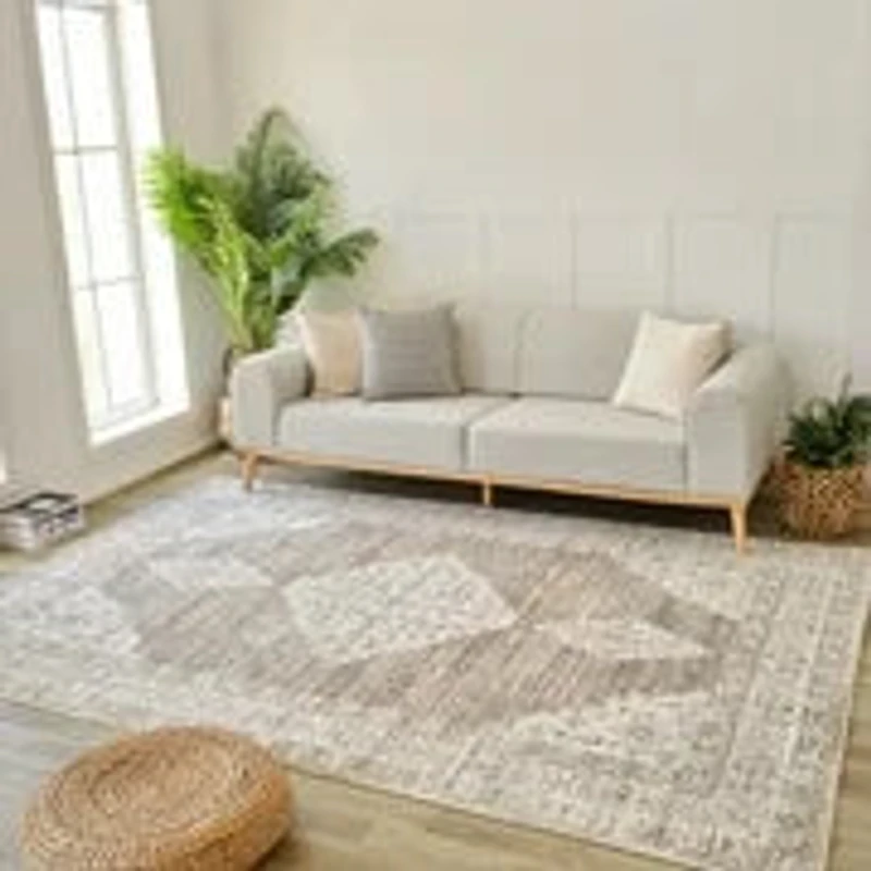 Nairobi Beige Medallion Rug – 5x8