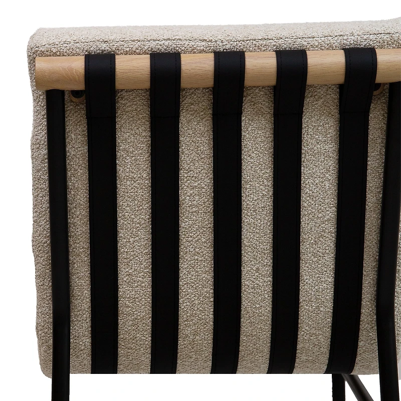 Ryna Vista Fabric Dining Chair - Linen