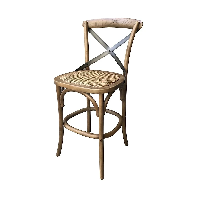 Wynric Back Fixed Counter Stool - Sundried