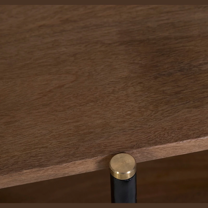 Kobbo Metal Mango Wooden Coffee Table