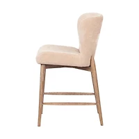 Zerwyn Counter Stool - Champagne Chenille