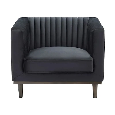 Sage Club Chair - Black Velvet