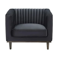Sage Club Chair - Black Velvet