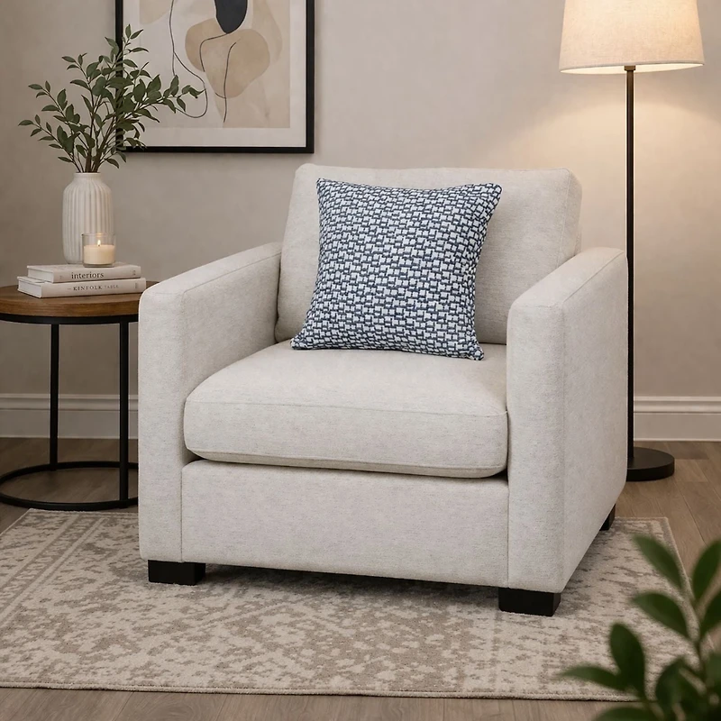 Sammy Accent Chair with 2 Toss Pillows
