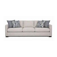 Sammy Large Upholstered Sofa with 4 Toss Pillows