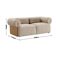 Cillian 2 Seater Fabric Sofa