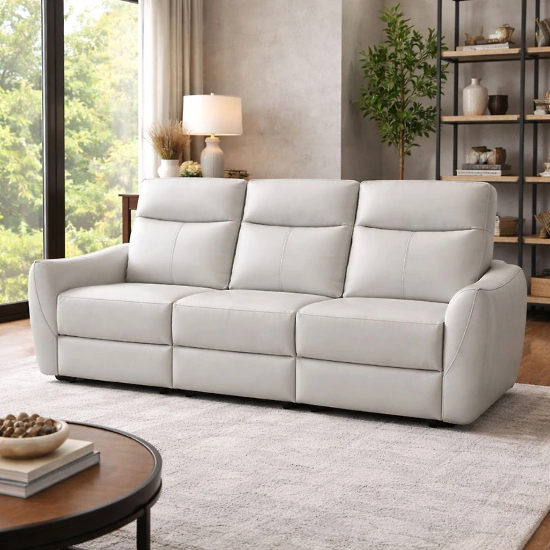 Skye Leather Power Recliner Sofa