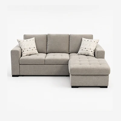 Sloane 2-Piece Pull Out Sleeper Sectional - Right Chaise