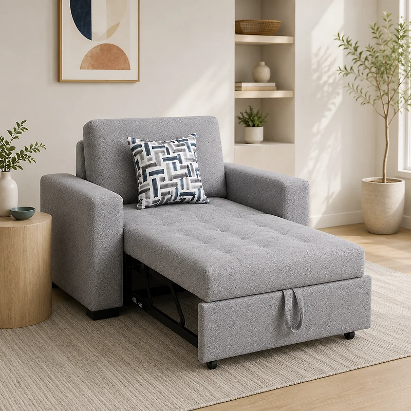 Sloane Pull-Out Sleeper Chair with 1 Toss Pillow