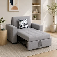 Sloane Pull-Out Sleeper Chair with 1 Toss Pillow