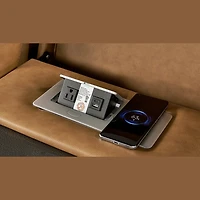 Creston Genuine Leather 3-Seater Power Recliner Sofa with Power Headrest Wireless Charging, USB/C LED lights – Cup Holders & Storage