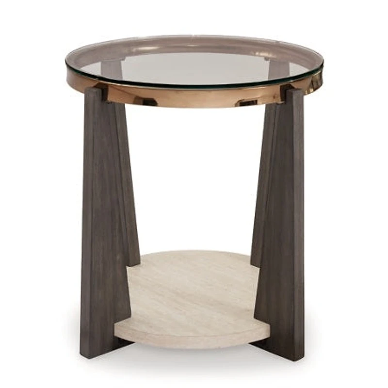 Frazwa Round End Table