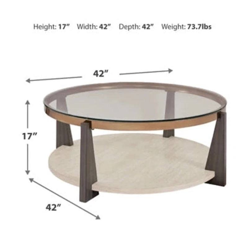 Frazwa Round Cocktail Table
