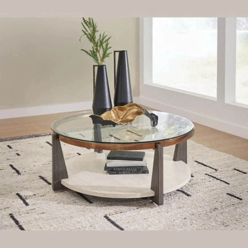 Frazwa Round Cocktail Table