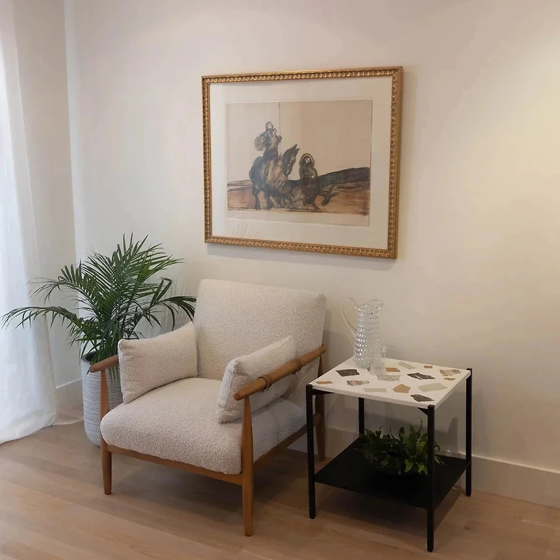 Cindale Side Table - White Mosaic