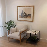 Cindale Side Table - White Mosaic