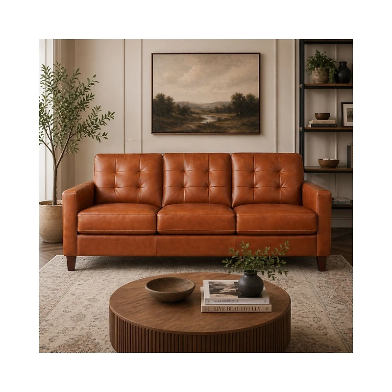 Tallon Leather Sofa