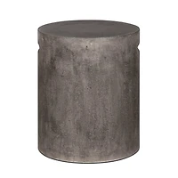 Terranova Round Side Table With Handle - Dark Grey