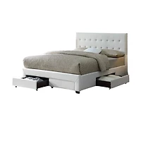 Sydney Storage Drawer Bed w/ Premium Fabric - Oatmeal King Only