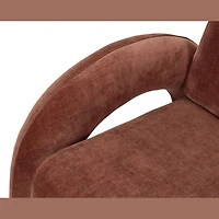 Alba Lounge Accent Chair – Cognac Brown