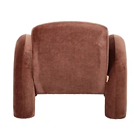 Alba Lounge Accent Chair – Cognac Brown