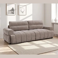 Zenvara Tufted 3-Seater Sleeper Sofa