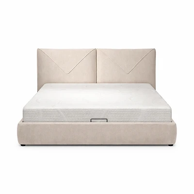 Aleksey Upholstered Hydraulic Lift Up Storage Bed