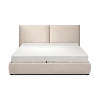 Aleksey Upholstered Hydraulic Lift Up Storage Bed