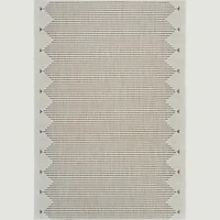 Aurora Beige Tribal Stripe Rug – 5 x 7'