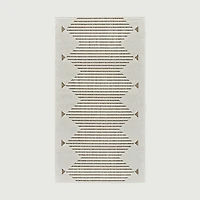 Aurora Beige Tribal Stripe Rug
