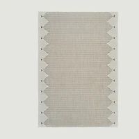 Aurora Beige Tribal Stripe Rug