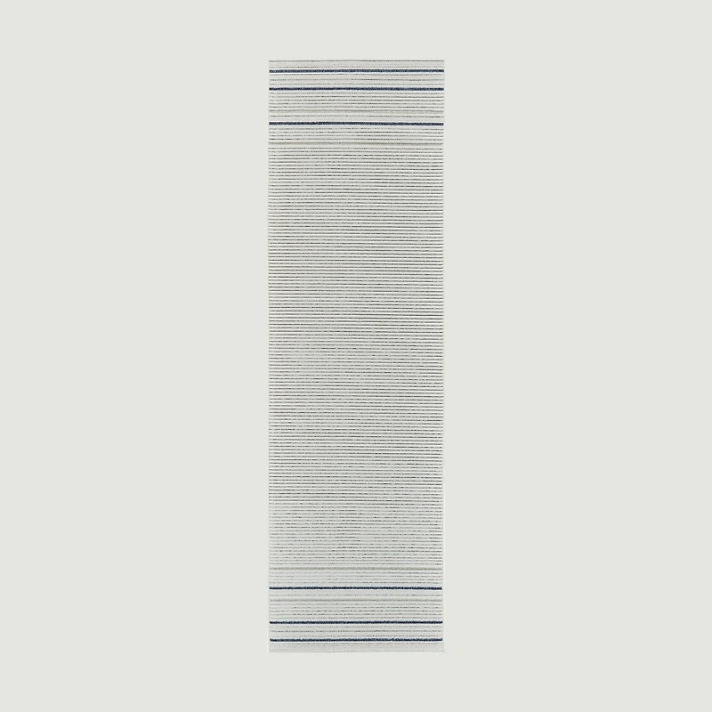 Aurora Cream Modern Rug – Navy Accent Stripe Design