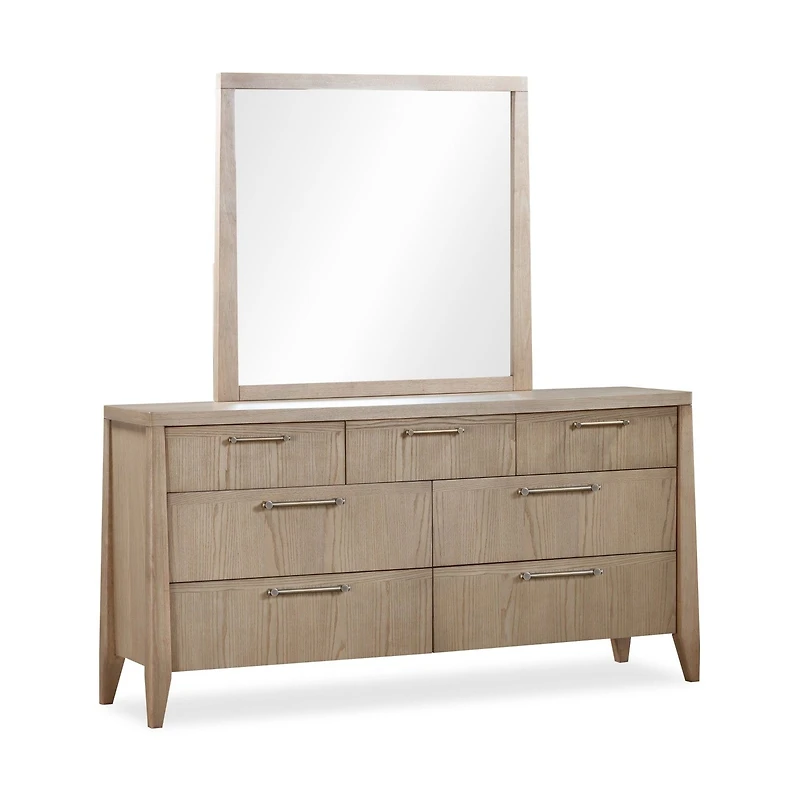Sumire Seven Drawer Ash Wood Dresser in Ginger